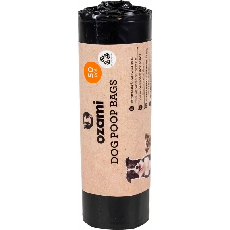 Ozami Hundepose Sort 140x340 mm