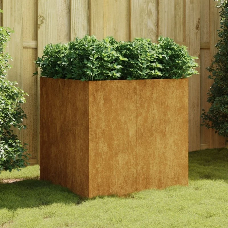 Plantekasse 80x80x80 cm i cortenstål