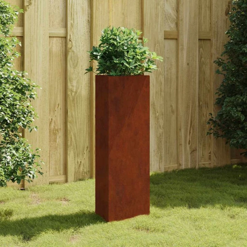 Plantekrukke i cortenstål 30x26x75 cm