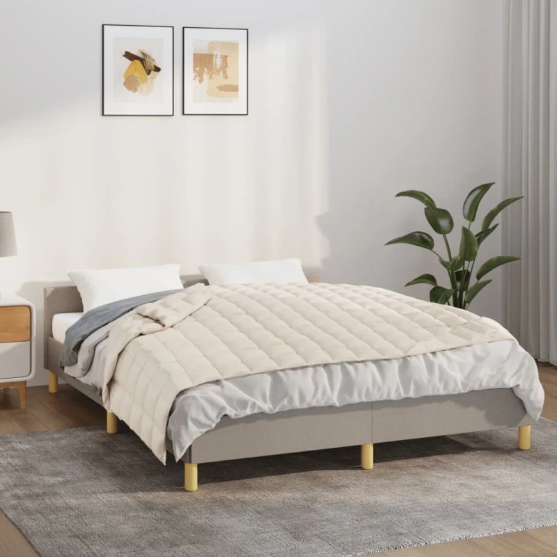 Tyngdetæppe 122x183 cm 9 kg - Lys creme