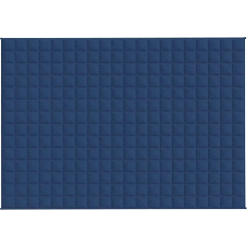 Tyngdetæppe 140x200 cm, 6 kg – Blåt stof