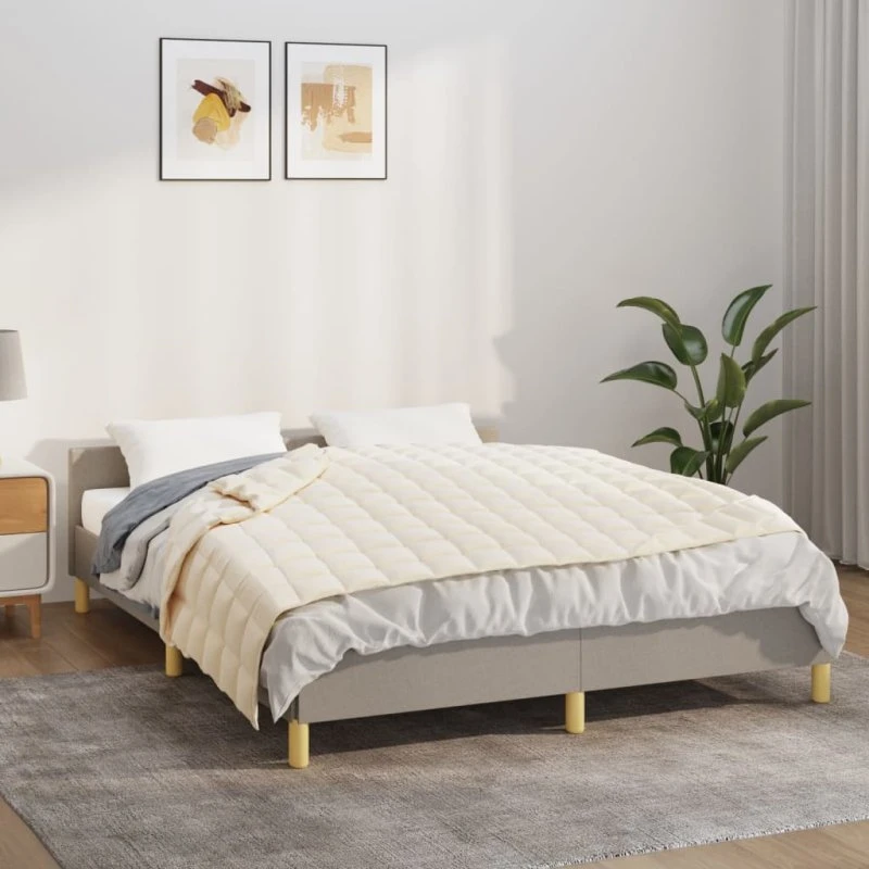 Tyngdetæppe 140x200 cm 6 kg - Lys creme