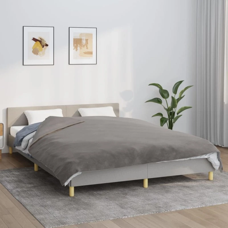 Tyngdetæppe 200x230 cm 13 kg med betræk - Grå