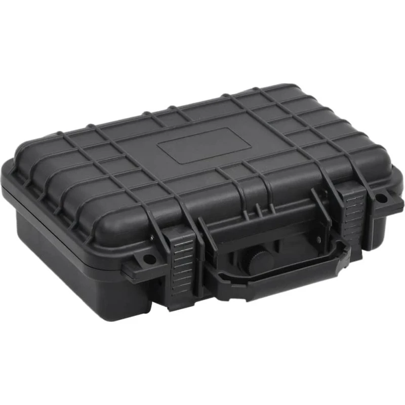 Transportabel flightcase 30x22x10 cm - PP, sort