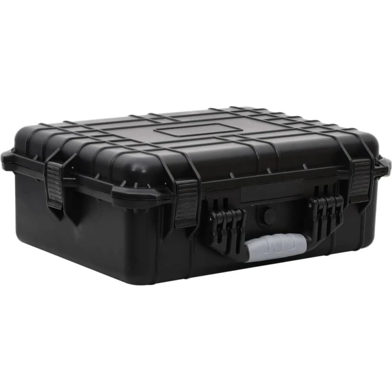 Flightcase 52x40x19 cm, transportabel PP, sort