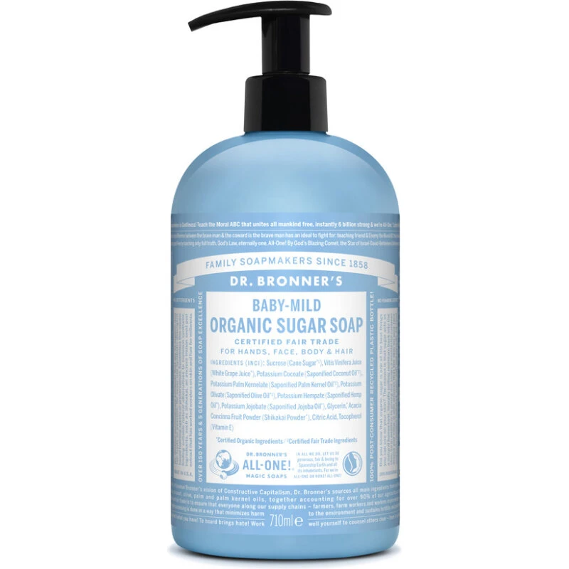 Dr. Bronner's Organic Sugar Soap Peppermint 710 ml