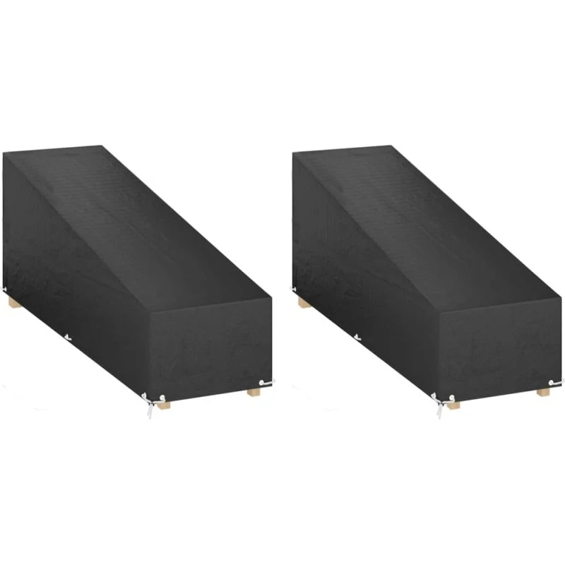 Overtræk til liggestole 2 stk. 205x75x40/70 cm - PE