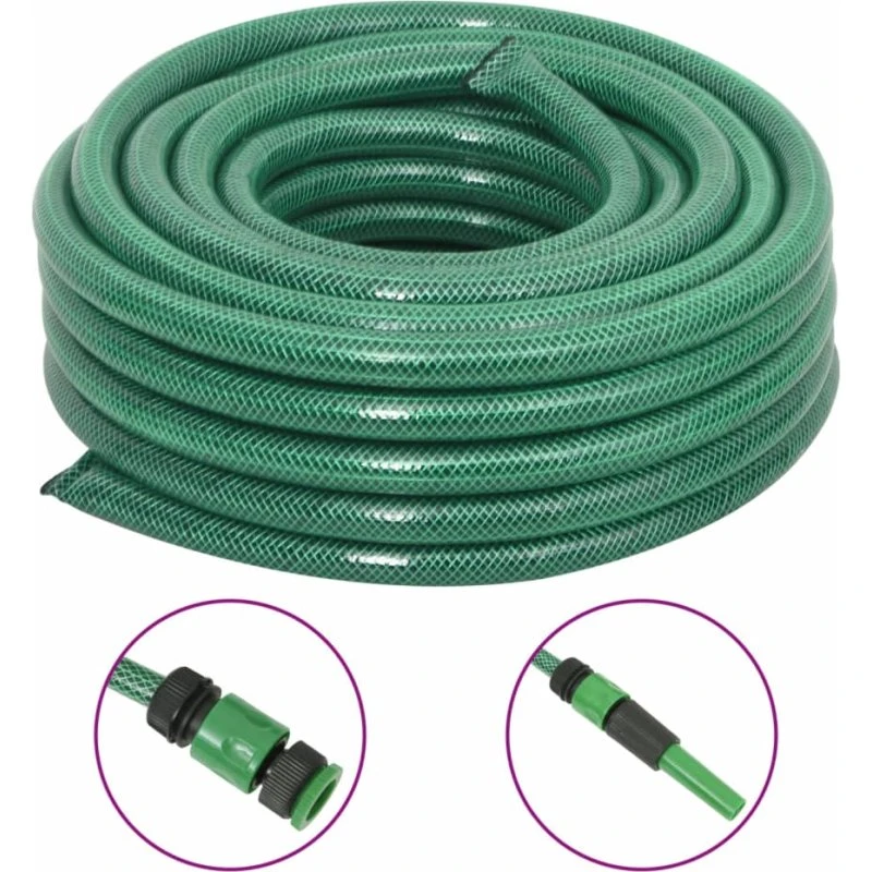 Haveslange 30 m 3/4" (0,75") PVC med tilbehør - grøn