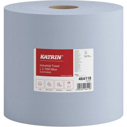 Katrin Classic L 2-lags værkstedsrulle, blå 22x360 m, 2 stk