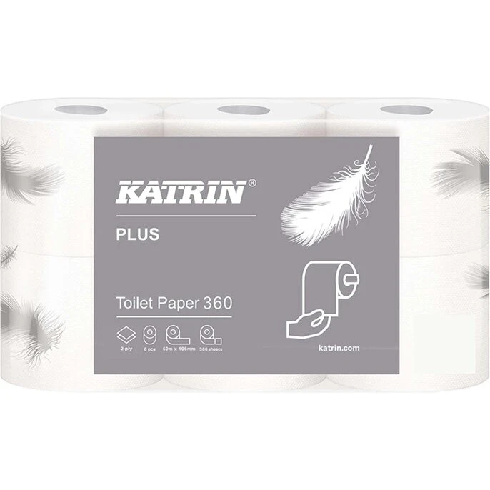 Katrin Plus 2-lags toiletpapir 50 m – 42 ruller