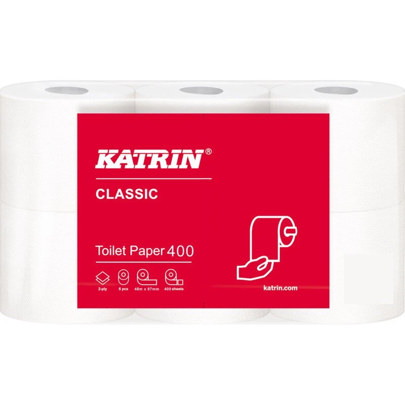 Katrin Toilet 400 2-lags 48 m – 42 ruller (Big Roll)