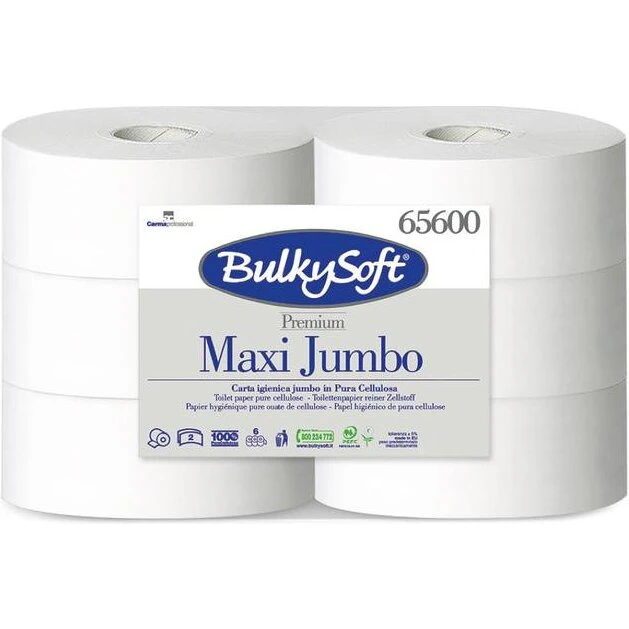 BulkySoft Gigant M 2-lags toiletpapir 320 m – 6 ruller