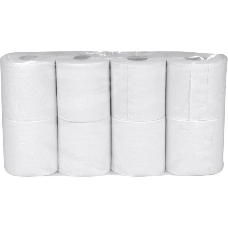 Neutral toiletpapir 2-lags 34,5 m – 64 ruller, 100% genbrug