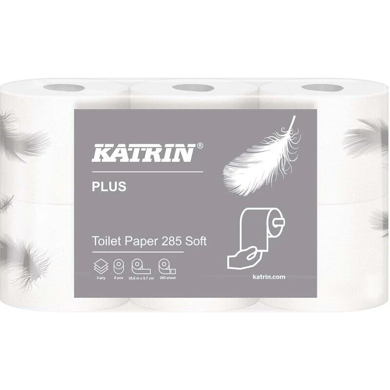 Katrin Plus 3-lags toiletpapir, 42 ruller