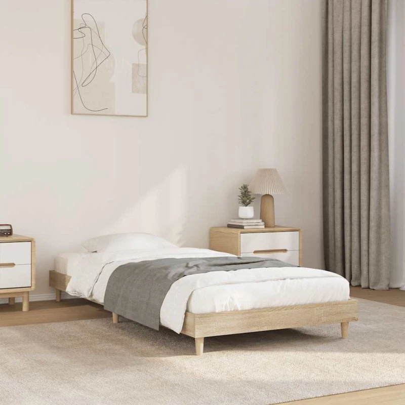 Sengeramme 75x190 cm i sonoma-eg (uden madras)