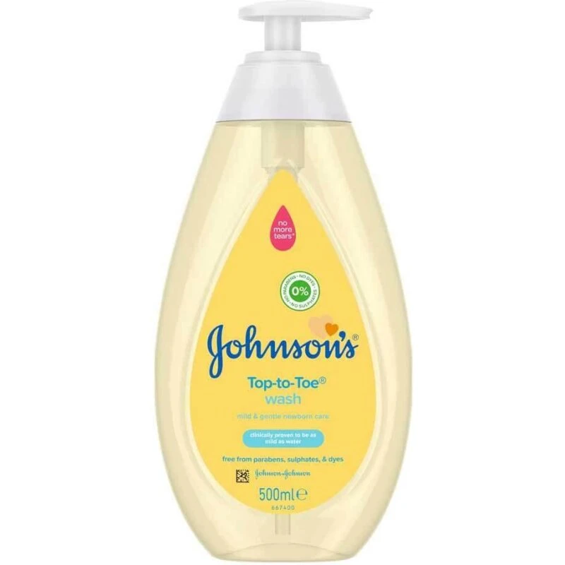 Johnson's Baby Top-To-Toe krops- og hårvask 500 ml