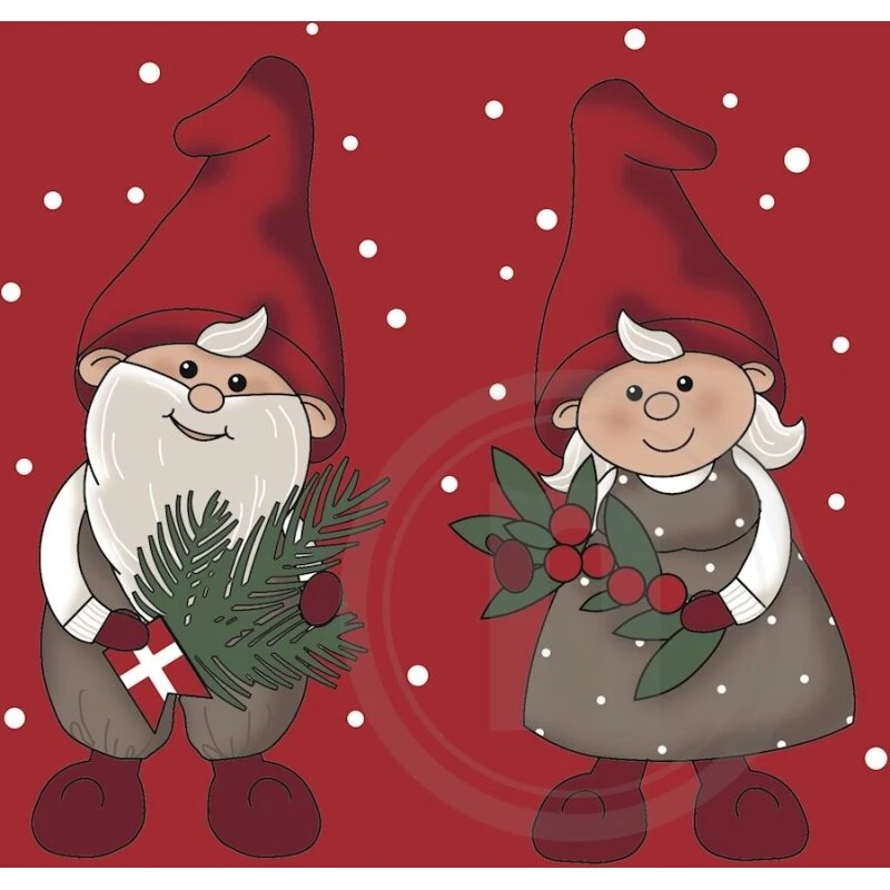 Det Gamle Apotek Frokostservietter 3-lags 33x33 cm Nissepar (480 stk)