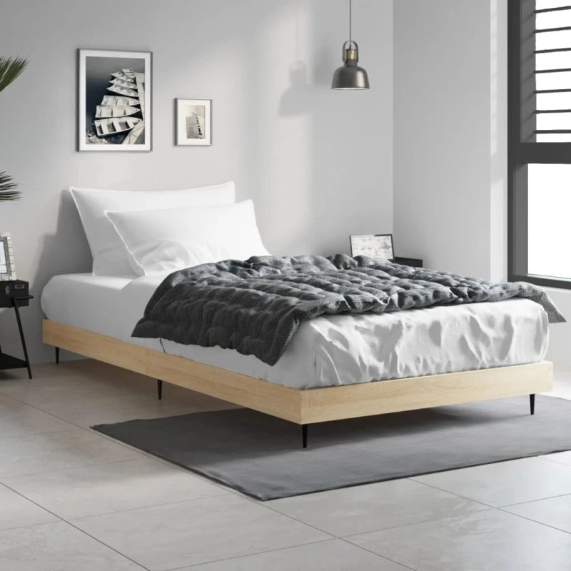 Sengeramme 90x190 cm i sonoma-eg (uden madras)