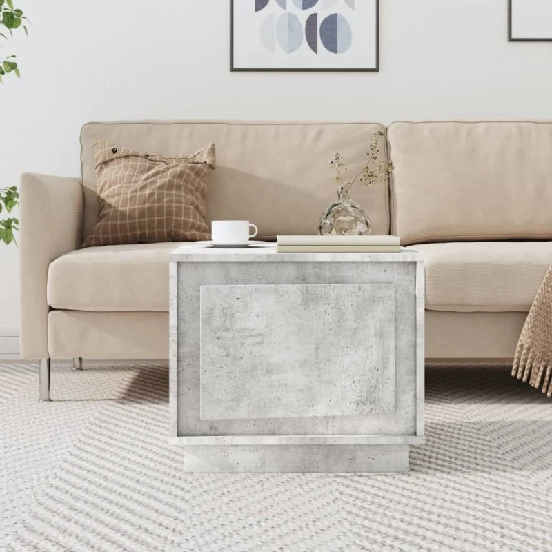 Sofabord 51x50x44 cm konstrueret træ - betongrå