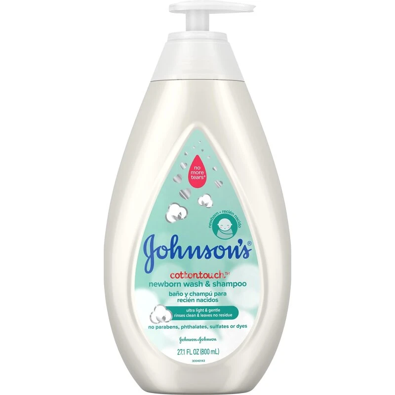 Johnson's Baby CottonTouch Newborn Wash & Shampoo 27.1 Fl Oz