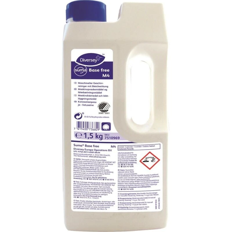 Diversey Suma Base Free M4 opvaskepulver 1,5 kg