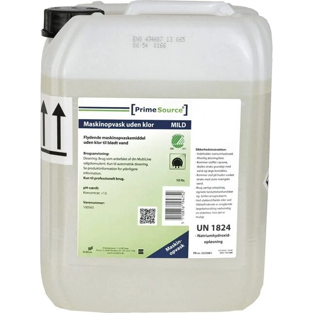 Prime Source Mild flydende maskinopvask 12,6 kg – uden klor, Svanemærket