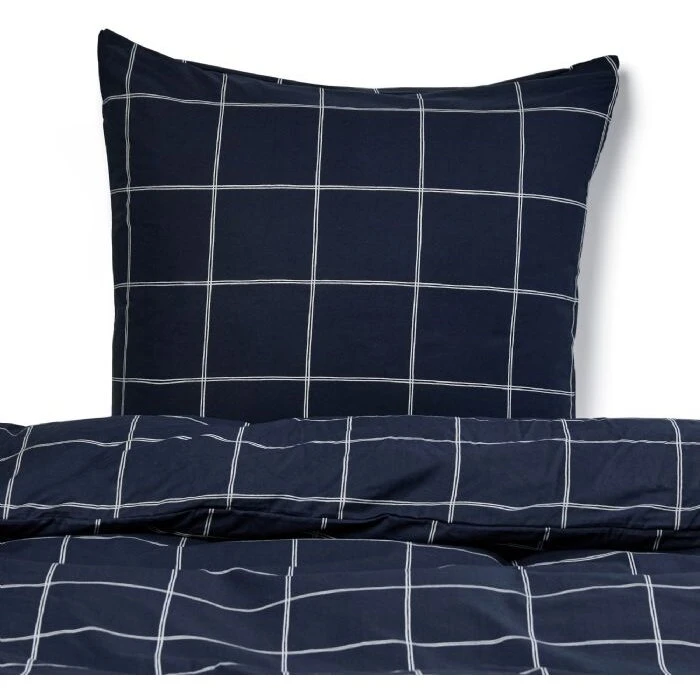 Nordstrand Home dynebetræk 200x220 cm blå stribet 100% bomuld