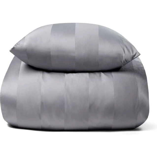 By Borg Luksus bomuldssatin sengetøj 140x200 hvid