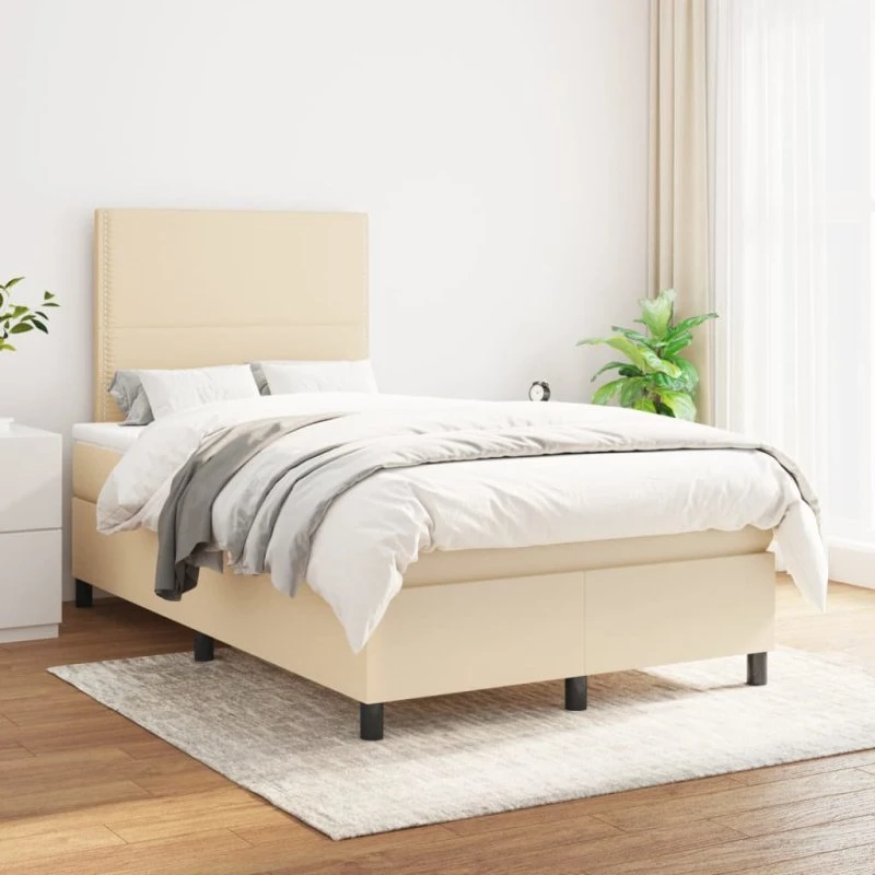 Kontinentalseng 120x200 med pocketmadras – creme