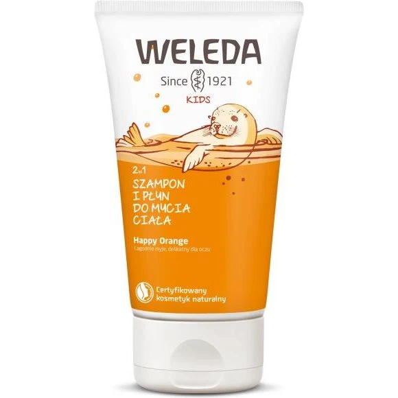 Weleda Kids 2-i-1 Shampoo & Body Wash 150 ml — Appelsin