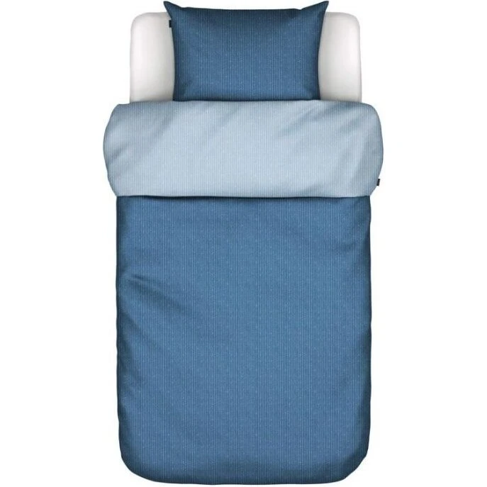 Marc O'Polo Toloma Blue - Stribet sengetøj 140x220 cm