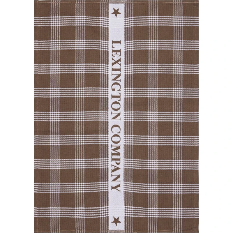 Lexington An Ode to Fall viskestykke, bomuldsfrotté – hvid/sten