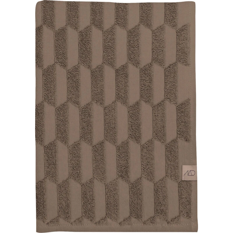 Mette Ditmer Geo gæstehåndklæder 2-pak, Nougat