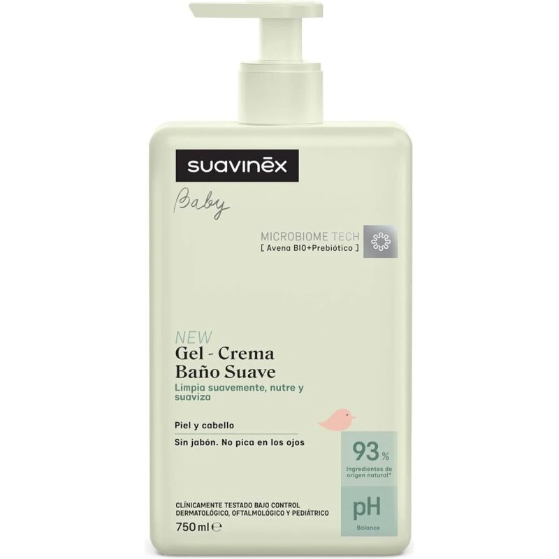 Suavinex Baby Gentle Bath Gel-Cream 750 ml