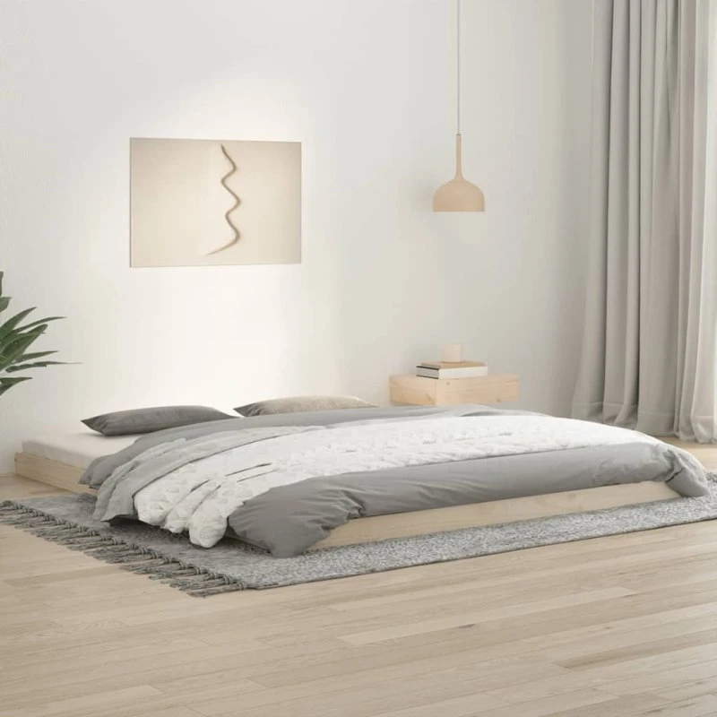 Sengeramme i massivt fyrretræ 180x200 cm
