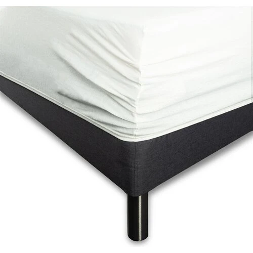 IN Style Stræklagen 90x200x35/45 cm – Hvid jerseylagen