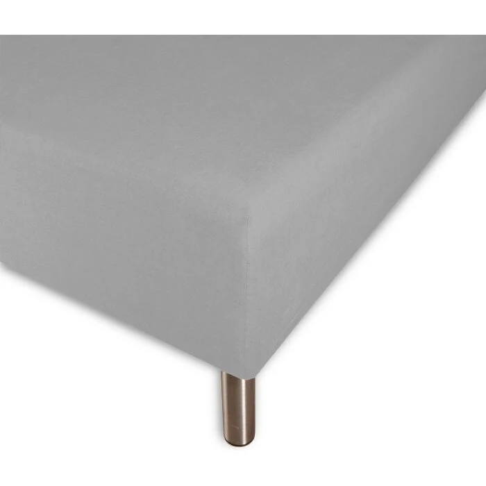 By Night Faconlagen 180x200x40 cm 100% bomuldssatin – Lysegrå