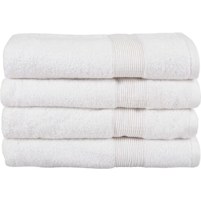 Premium By Borg Økologisk badehåndklæde 70x140 cm - Hvid