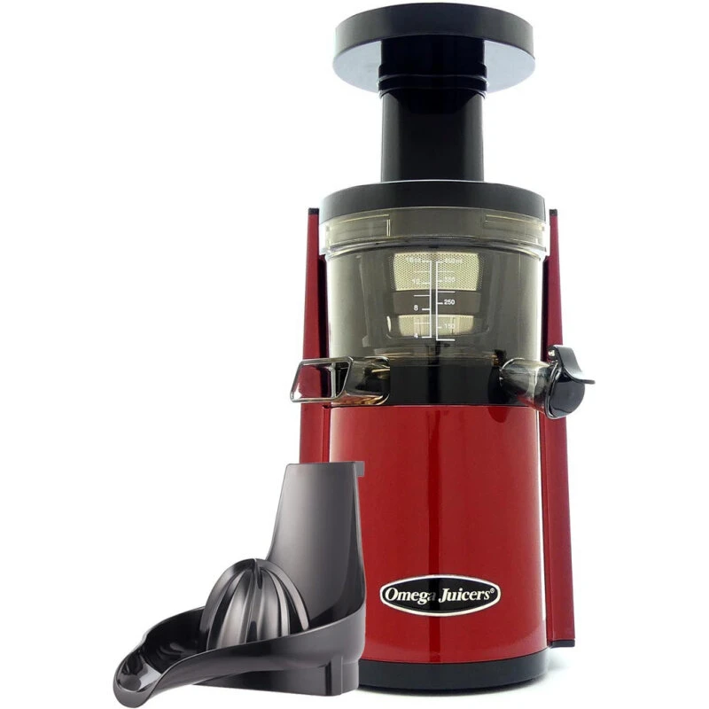 Omega VERT VSJ843R Slowjuicer, Rød