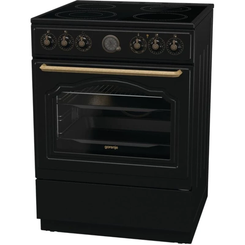Gorenje GECS6B70CLB fritstående el-komfur, sort (keramisk)
