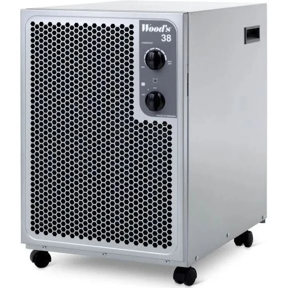 Woods SW38FX Silent affugter 11 l/døgn, 140 m², grå