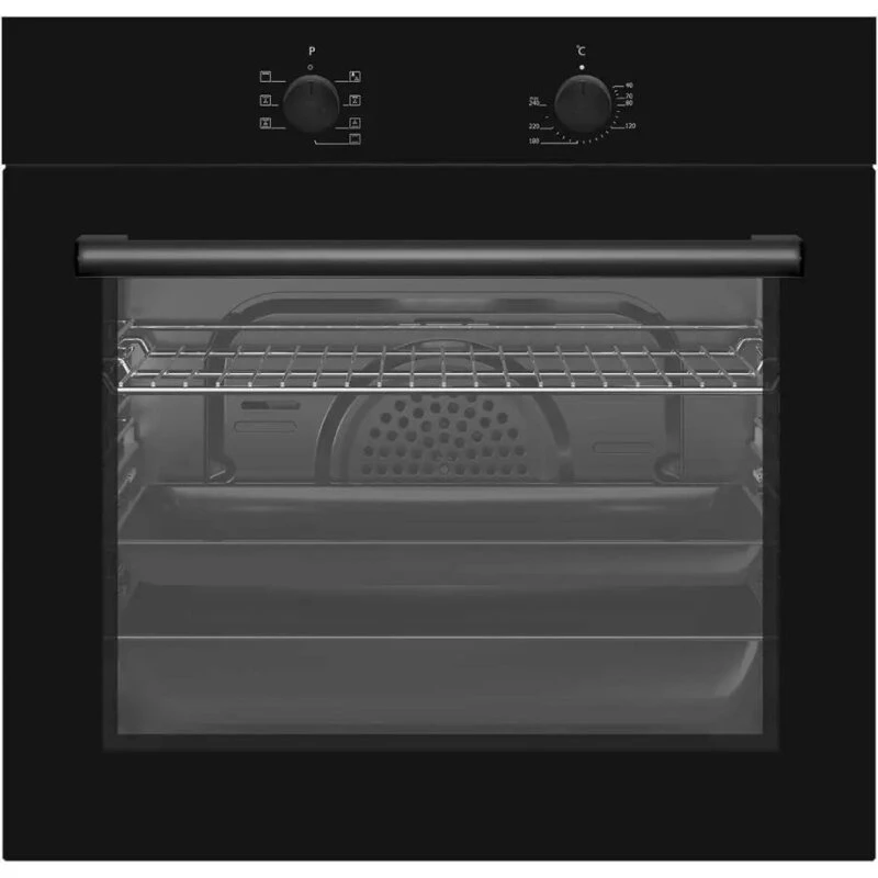 Ecotronic EO601B Indbygningsovn 60 L – Rustfri/Sort glas