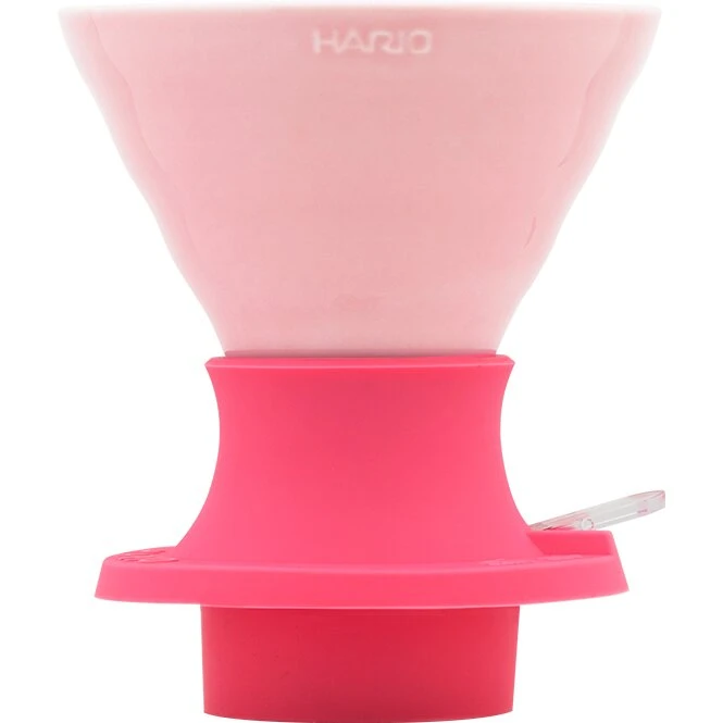 Hario V60 Immersion Dripper Switch Ceramic 02 – Berry Pink inkl. filter