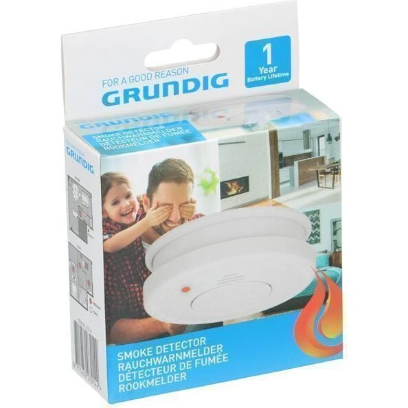 Grundig Røgalarm B/O – 1 års batterilevetid