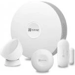 EZVIZ 4-delt sikkerhedssæt – gateway, dørkontakt, PIR & knap