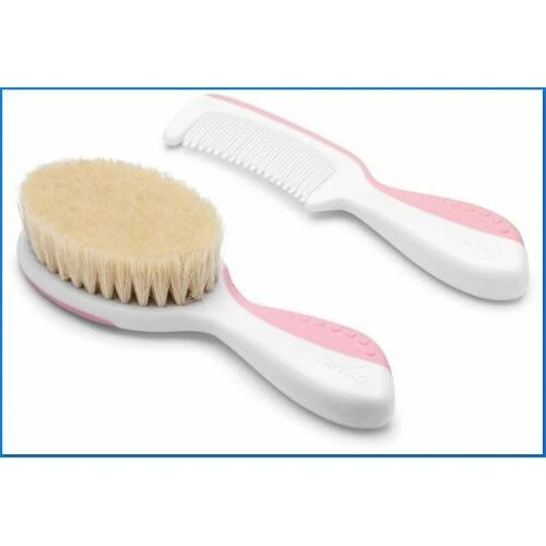 ENGLISH ROSE babyplejesæt med blød børste og ergonomisk kam