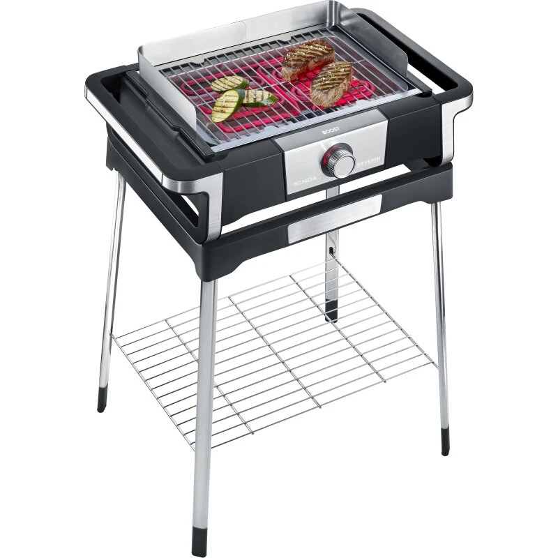 Severin Senoa Boost S elgrill med ben, 3000 W