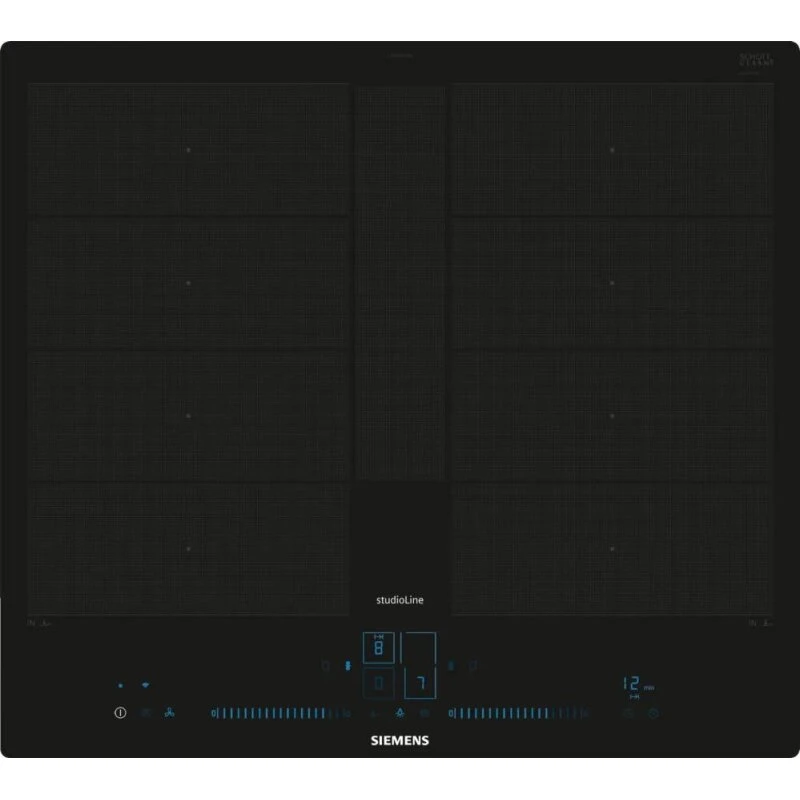 Siemens iQ700 EX607NYV6E CookConnect - Induktionskogeplade 60 cm, sort