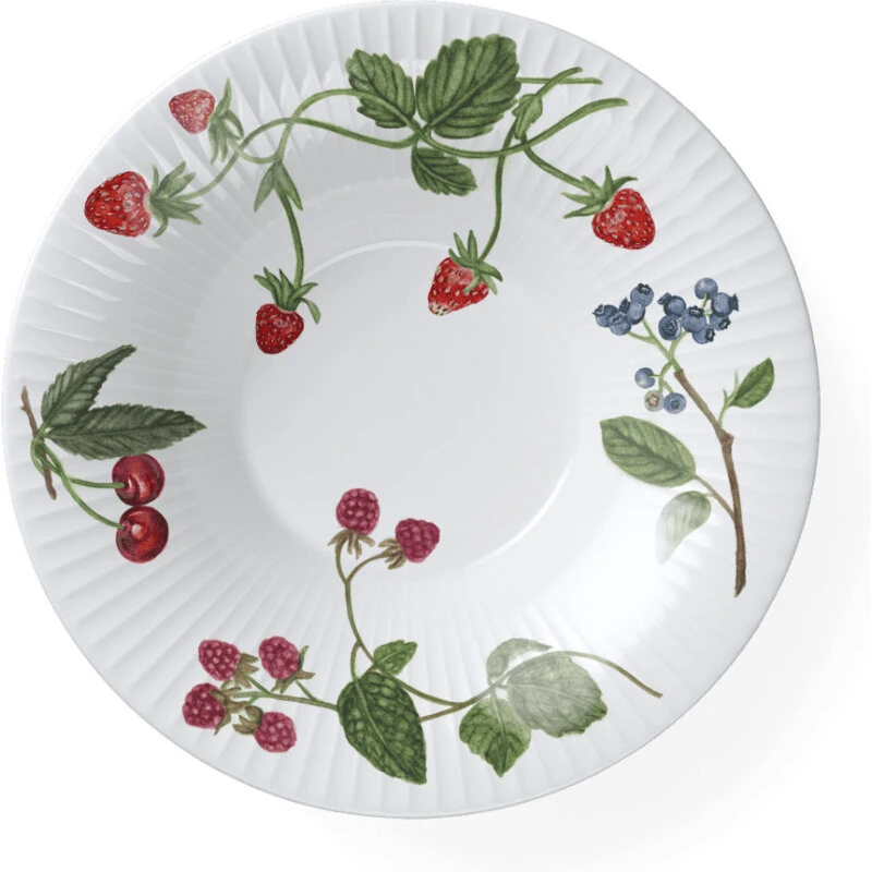 Kähler Hammershøi Summer Dyb Tallerken Ø21 cm Sommerbær