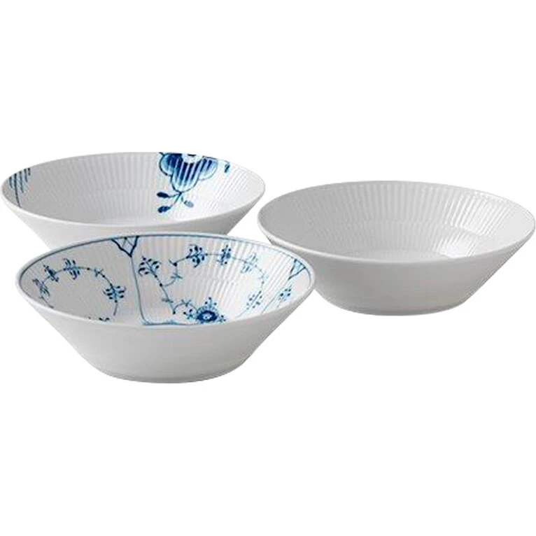 Gifts with History Royal Copenhagen History dyb tallerken 17 cm, 3 stk